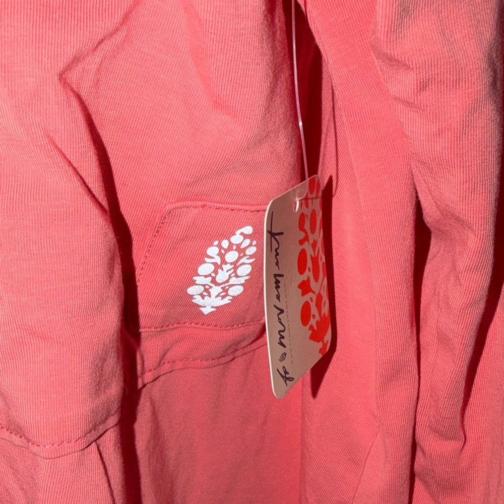NWT FP Movement by Free People Hot Shot Oversized Hoodie in Hibiscus - Picture 4 of 9